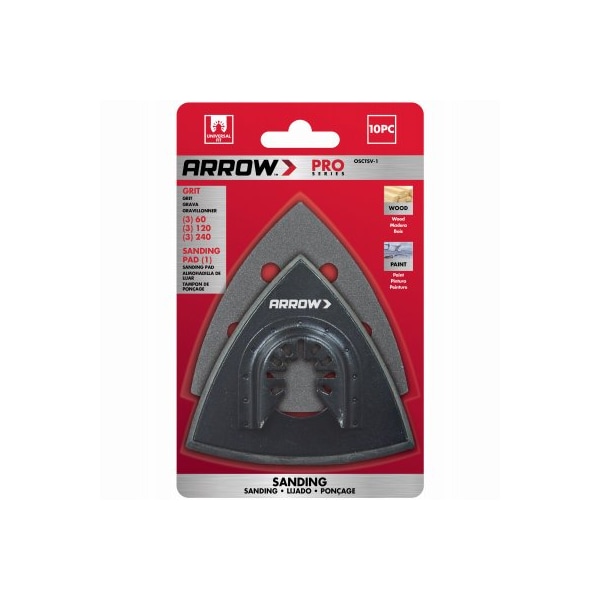 Arrow Fastener 10PC Tri Sand Variety OSCTSV-1 - main